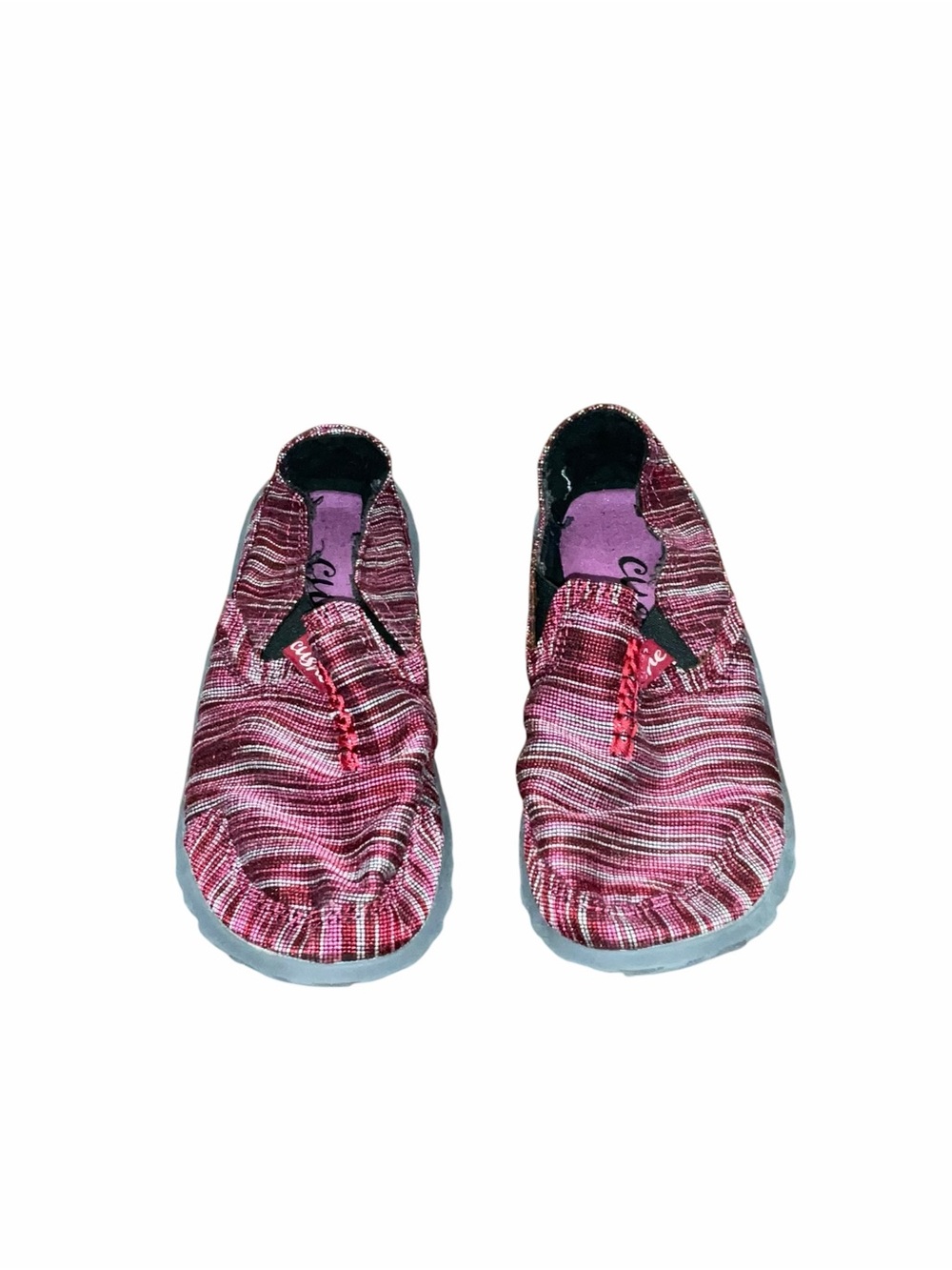 Cushe Slipper II Red Woven Slip On Shoes Women’s Size 5 EU 36 Casual Comfort